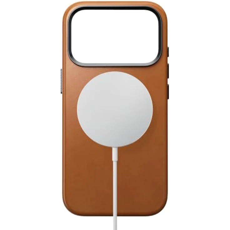 Nomad Traditional Leather Case - saddle (Horween) - für iPhone 18 Pro Max/17 Pro Max, MagSafe-kompatibel, Vollleder-Design, Mikrofaserfutter – Bild 5