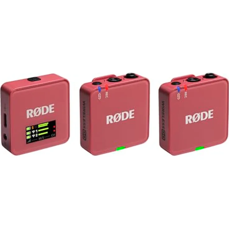 RØDE Wireless GO (Gen 3) – Kompaktes kabelloses Mikrofon mit 32-Bit Float Aufnahme, automatischer Pegelregelung und universeller Kompatibilität für Kameras, Telefone und Computer, Rosa