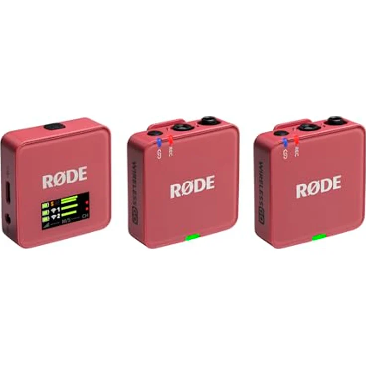 RØDE Wireless GO (Gen 3) – Kompaktes kabelloses Mikrofon mit 32-Bit Float Aufnahme, automatischer Pegelregelung und universeller Kompatibilität für Kameras, Telefone und Computer, Rosa – Bild 1