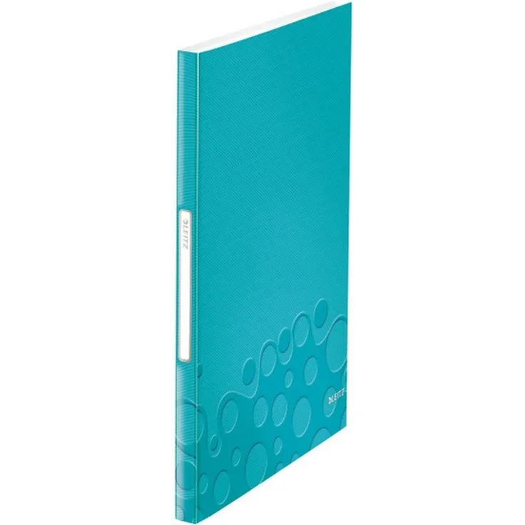 LEITZ Präsentationsordner LEITZ Sichtbuch WOW, A4, PP, mit 40 Hüllen, eisblau