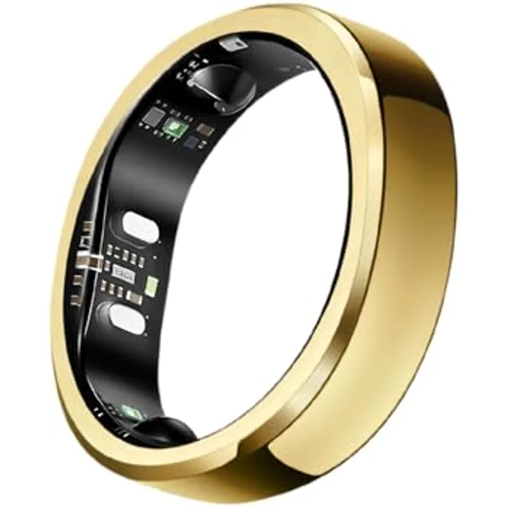 RingConn Gen 3, Smart Ring mit Gefäßtrend-Analyse und haptischen Vibrationsalarmen, schwarz