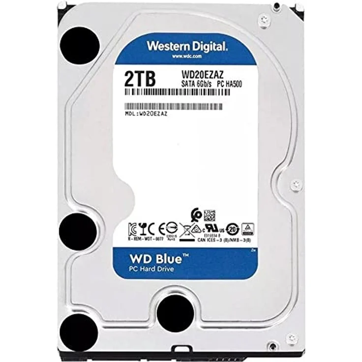 WD Blue WD20EZAZ - Festplatte - 2 TB - intern - 3.5 Zoll (8.9 cm) - SATA 6Gb/s - 5400 rpm - Puffer: 256 MB – Bild 3