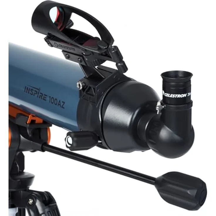 Celestron 22403 Inspire 100AZ Refraktor-Smartphone-Adapter integriert, Refraktor – Blau – Bild 7