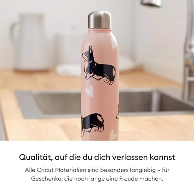 Cricut Smart Vinyl, permanentes Bastelpapier, mattiert, weiß, 33 cm x 3.7 m, spülmaschinengeeignet, wetterbeständig – Bild 7