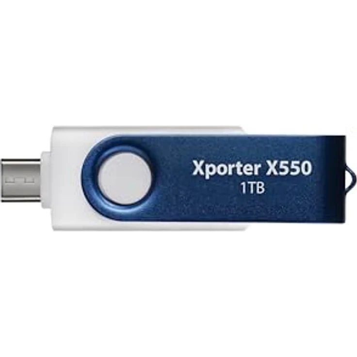 Patriot XPORTER X550 1TB USB 3.2 Gen 1 Type-A+C Flash Drive - Flashdrive - Pen Drive - 1TB Kapazität - Dual-Schnittstelle - PS1TX550AAD – Bild 4