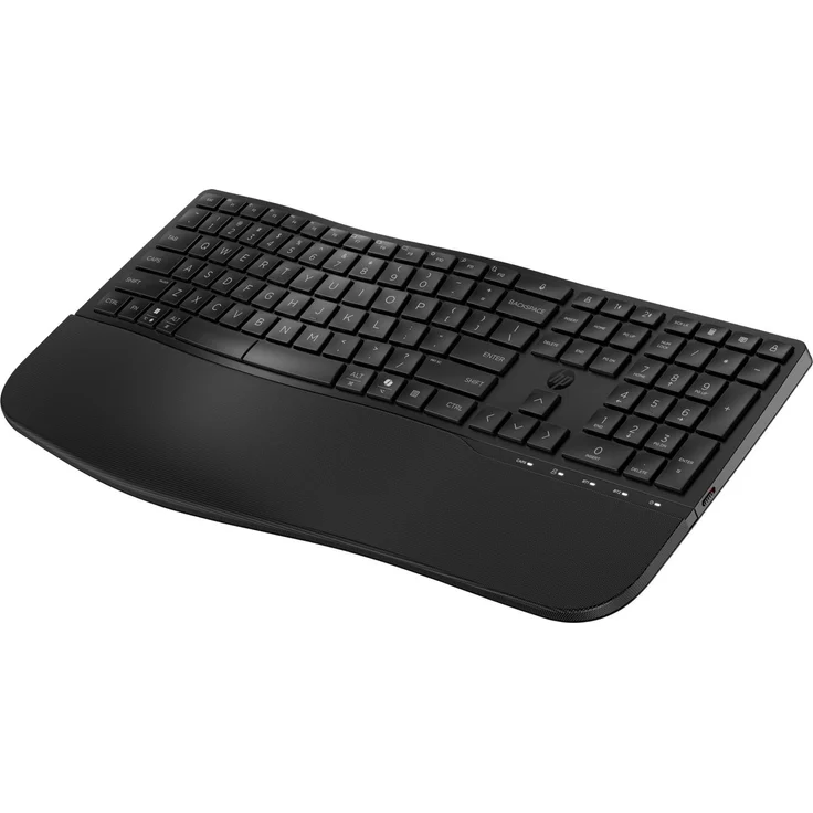 HP 685 Comfort Dual-Mode-Tastatur, Kabellos mit RF Wireless + Bluetooth, Membran Key Switch, Volle Größe (100%), Schwarz