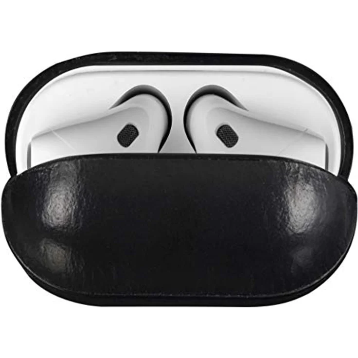 dbramante1928 Copenhagen - AirPods full grain leather case - Black (Kopfhörer Tasche), Kopfhörertasche + Schutzhülle, Schwarz – Bild 2