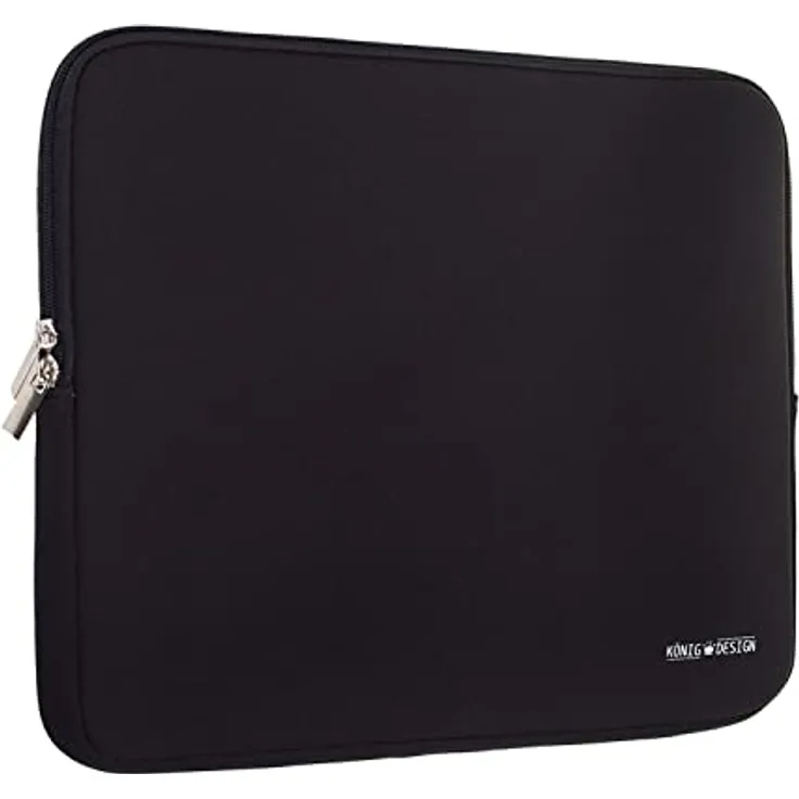 König Design Laptoptasche 16 Zoll Stoßfeste Notebookhülle Schwarz, ultraleicht und zeitlos