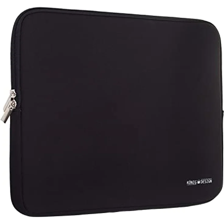 König Design Laptoptasche 16 Zoll Stoßfeste Notebookhülle Schwarz, ultraleicht und zeitlos – Bild 1