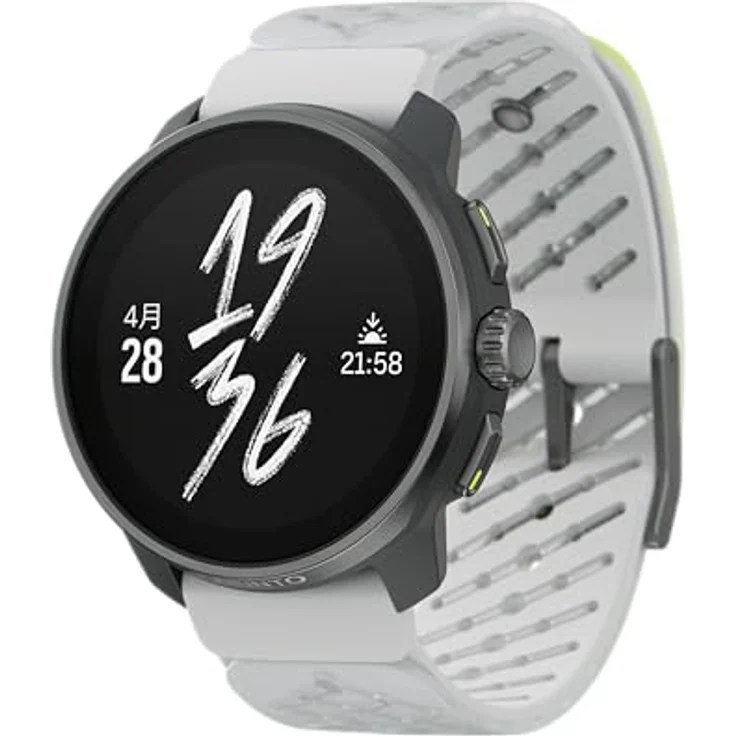 SUUNTO Race S Laufuhr mit AMOLED Touchscreen, Zweifrequenz GPS Sportuhr, Krone & Tastenbedienung, HRV & Schlafverfolgung, KI-basierter Trainingsplan, Kostenlose Offline-Karten, 50m Wasserdicht - Elegante Smartwatch in kompaktem Design, 1,32 Zoll AMOLED Display, bis zu 30 Stunden GPS, Menstruationszyklus-Tracking – Bild 1