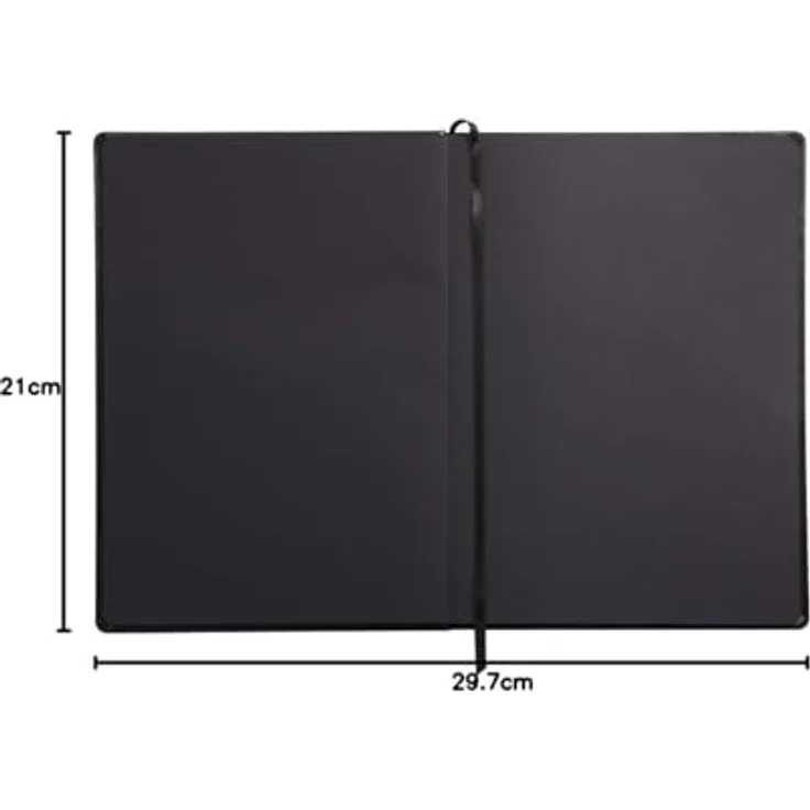 EXACOMPTA Einsteck-Fotoalbum Touch Carb'On, A4, 56 Blatt blanko 120g, schwarz, säurefrei und lichtbeständig – Bild 6