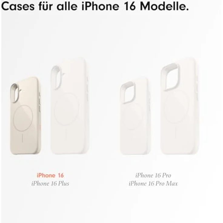 beats Case iPhone 16 - MagSafe, Kratzfeste Schutzhülle, passgenau, Innenfutter aus Mikrofaser - Felsbeige – Bild 2