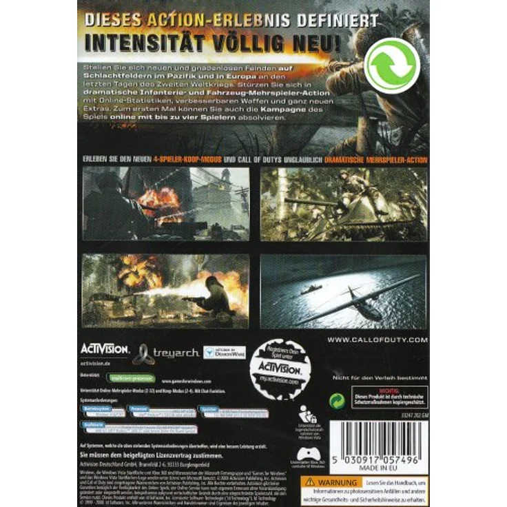 Activision Call of Duty: World at War - PC Spiel mit historischer Kriegssimulation – Bild 2