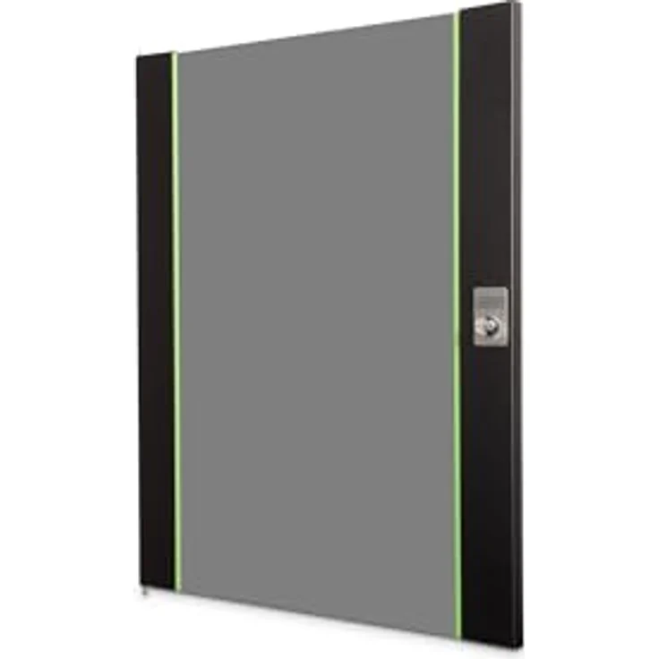DIGITUS Glas-Ersatztür für Unique Netzwerkschrank, 16 HE, passende Modelle DN-19 16-U-SW, DN-19 16U-6/6-SW, DN-19 16-U-3-SW, mit Schloss und Schlüssel, Sicherheitsglas, Schwarz – Bild 1