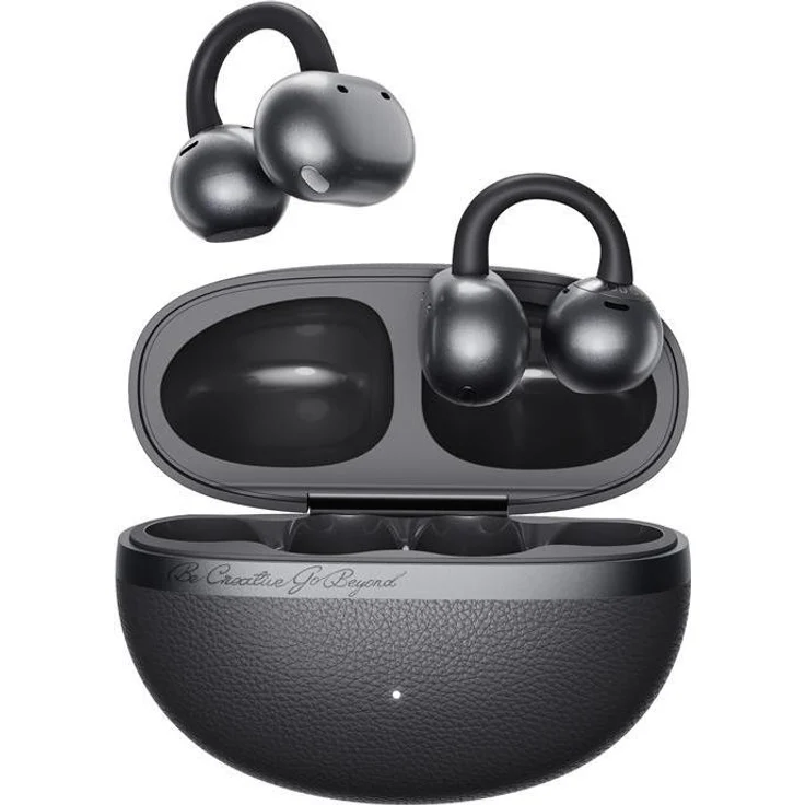 QCY Crossky C50, Kabellose Ohrhörer mit Noise Cancelling, 35 h Akkulaufzeit, grau