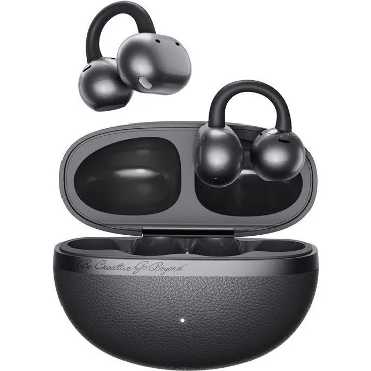 QCY Crossky C50, Kabellose Ohrhörer mit Noise Cancelling, 35 h Akkulaufzeit, grau