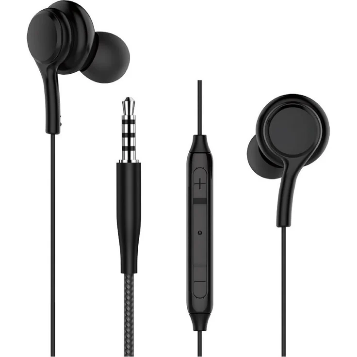 WIWU kabelgebundene Ohrhörer EB310 Klinke 3,5mm schwarz - IN-Ear-Kopfhörer Schwarz