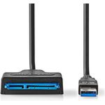 NEDIS Festplatten-Adapter | USB 3.2 Gen1 | 2.5" SATA Adapter | Stromversorgung über USB, LED-Aktivitätsanzeige, bis zu 6 Gbit/s 