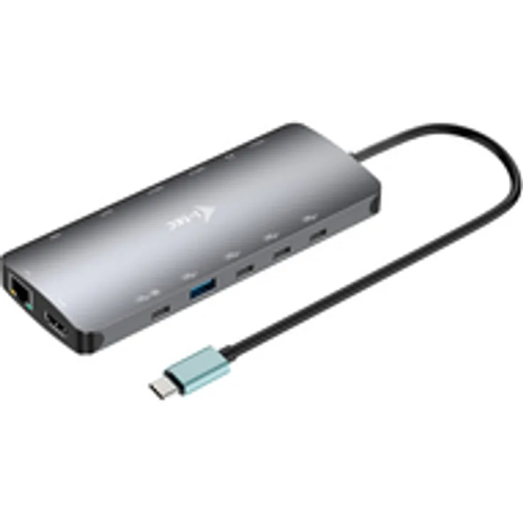 iTEC USB-C Metal Nano Dock 2x HDMI 1x Video GLAN Audio/Mic 1xSD/microSD, Vielseitige Dockingstation mit 140 Watt Ladeleistung, Robuste Metallkonstruktion