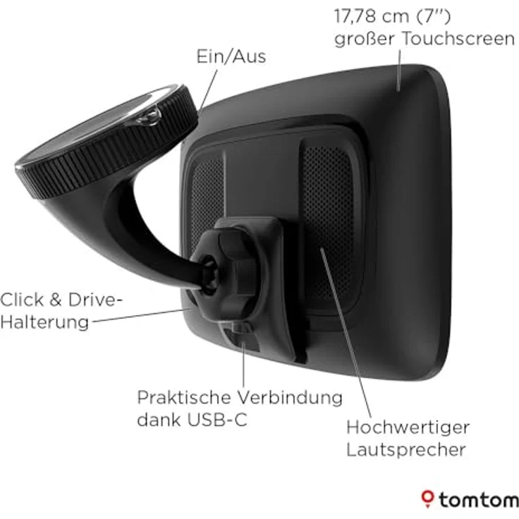 TomTom GO Camper Max (2te Gen.) 17,8 cm (7 Zoll) Navigationsgerät, 32 GB Welt, 1024 x 600 Pixel – Bild 11