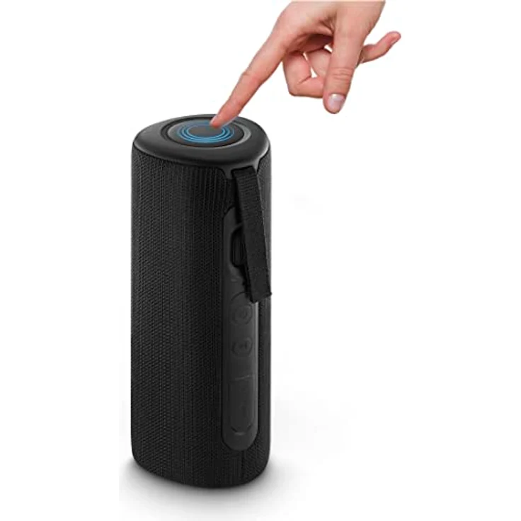 Hama Pipe 3.0 (14 h, Batteriebetrieb), Bluetooth Lautsprecher, Schwarz mit RGB-LED-Beleuchtung, Equalizer und Freisprecheinrichtung – Bild 6
