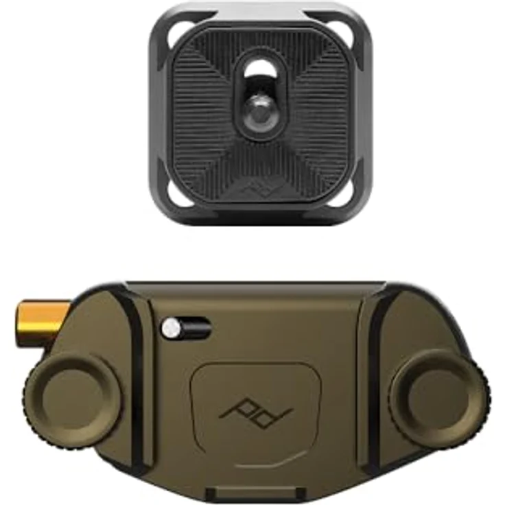 Peak Design Capture Camera Clip V3, Kelp, für DSLR, Kompakt- und Point-and-Shoot-Kameras, stabil, sicher und schnell abnehmbar, 90.7 kg Tragkraft – Bild 1