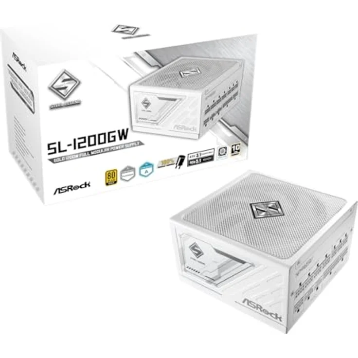 ASRock Steel Legend SL-1200GW, ATX 3.1 PC-Netzteil mit 1200 Watt Leistung und 80 PLUS Gold Zertifizierung – Bild 1