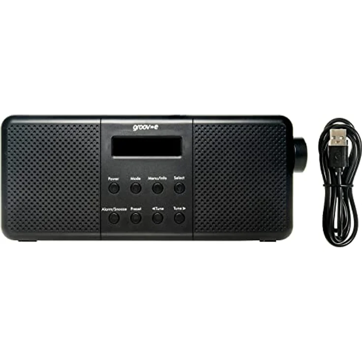 groov-e Vienna DAB & FM Digitalradio, Bluetooth-kompatibel mit integriertem Wecker, LCD-Display, tragbar, 40 voreingestellte Sender – Bild 4