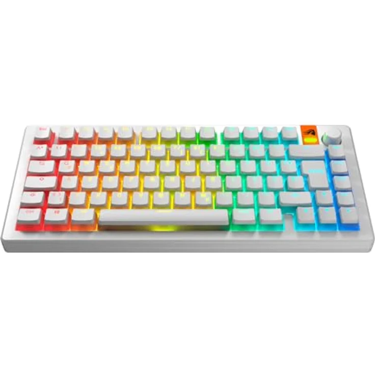 Glorious Aura V3 Keycaps, ISO Layout (DE), PBT, Doubleshot - Weiß – Bild 2