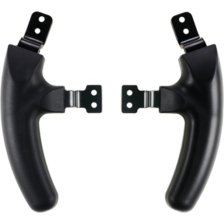 Asetek SimSports Formula Regular Handles, ergonomische Simracing-Griffe für Lenkräder und Button Boxes, schwarz