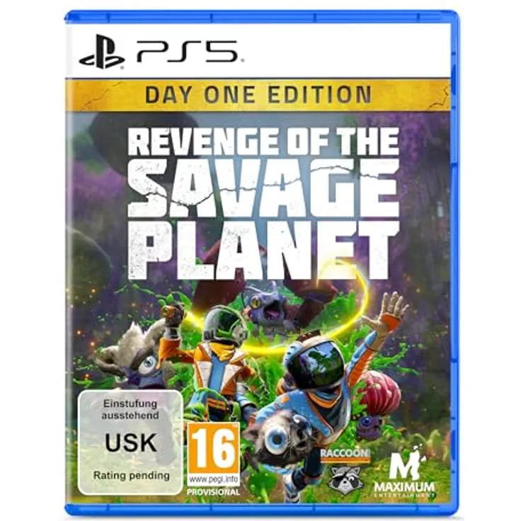 Astragon Revenge of the Savage Planet: Day One Edition [PS5] [Blu-ray], Sci-Fi-Action-Adventure mit satirischem Humor, Dynamischer Koop, 4 bunte Welten