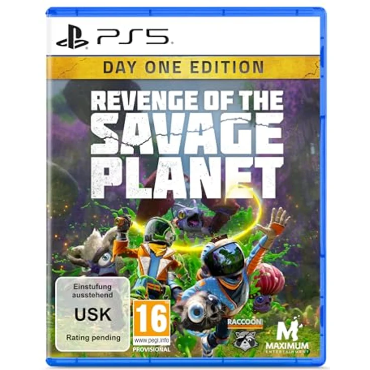 Astragon Revenge of the Savage Planet: Day One Edition [PS5] [Blu-ray], Sci-Fi-Action-Adventure mit satirischem Humor, Dynamischer Koop, 4 bunte Welten – Bild 1