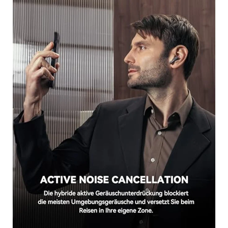 Edifier X5 Pro Kopfhörer mit aktiver Geräuschunterdrückung, KI-verbesserten Anrufen, Transparenz, Schnellladung, Gaming-Modus, IP55 wasserdicht, kabellos, Bluetooth 5.3, Grau – Bild 2