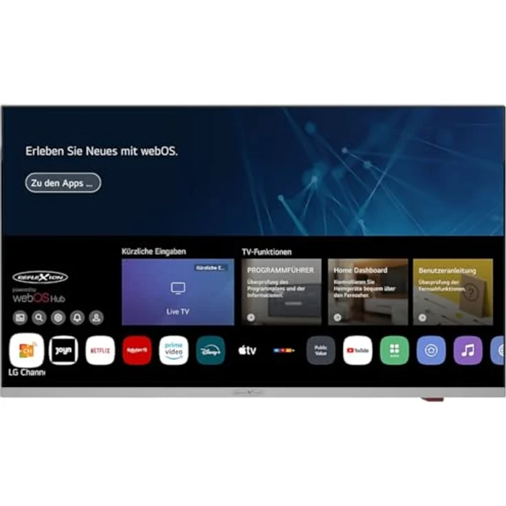 REFLEXION Smart LED Fernseher, LG webOSHub, 12/24/230 Volt, Full HD, Bluetooth, WLAN, Schwarz/Silber – Bild 3