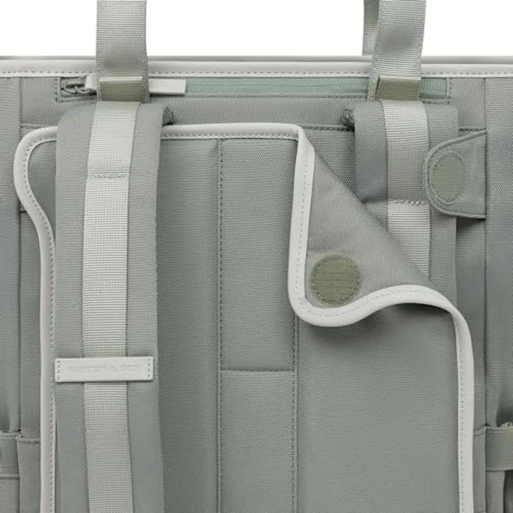 Kapten & Son Lindby Pro Convertible Backpack, Rucksack mit Laptopfach für 15 Zoll, 20L, Muted Sage grüngrau, verstaubare Schultergurte, ergonomische Tragekomfort – Bild 5
