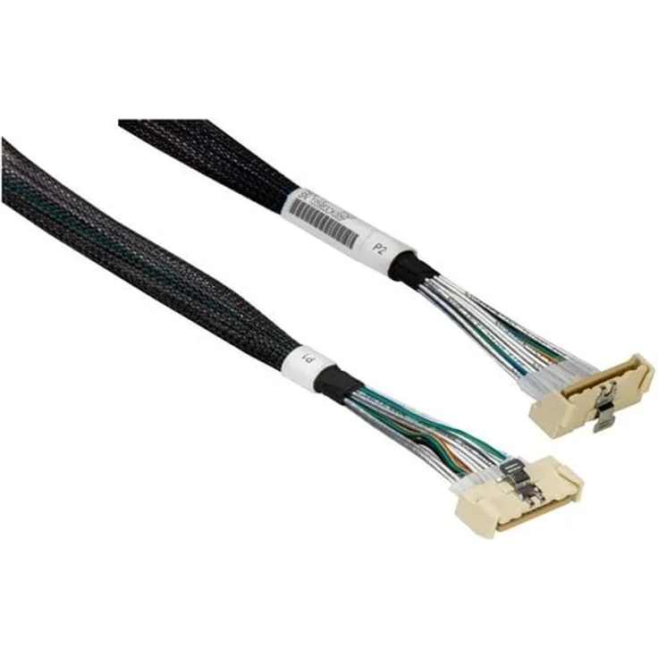 Supermicro SATA / SAS Kabel, Mini Cool Edge IO (MCIO) x8 gerade zu rechtwinklig, 39 cm, PCIe Gen5
