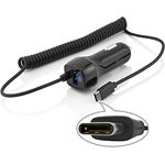 MidGard Spiral-Ladekabel Type-C USB Anschluss KFZ-Ladegerät, schnelles Aufladen, dualer USB-Anschluss, praktisches Design