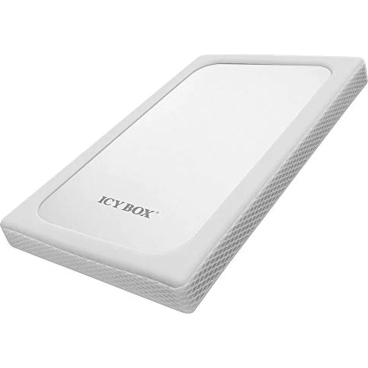 Icy Box IB-254U3 Externes USB 3.0 Gehäuse für 2,5'' (6,35 cm) SATA HDD-SSD (bis 6 Gbit-s) mit UASP und Silikonschutz silber – Bild 2