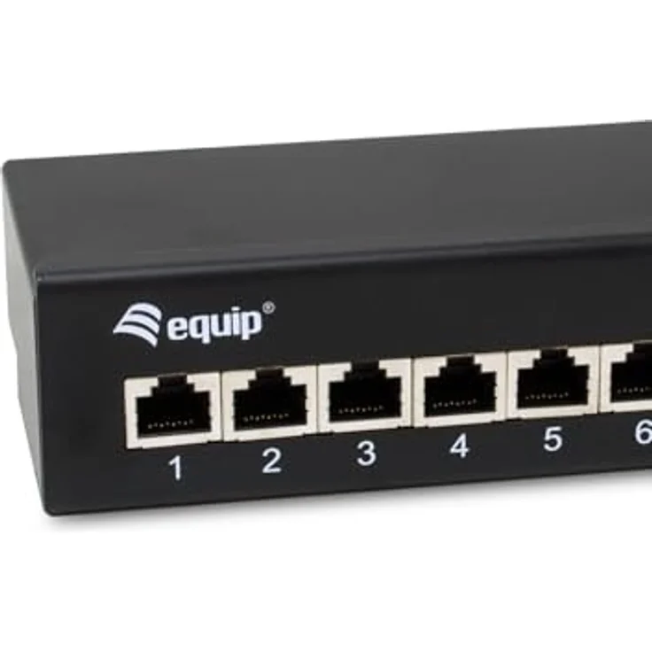 Equip 326621, 8-Ports Cat.6A geschirmtes Desktop-Patchpanel bis zu 500 MHz, schwarz – Bild 3