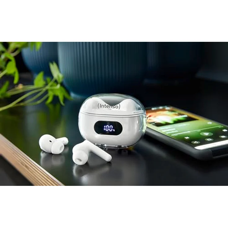 Intenso Buds Earphone Plus T312AE White, kabellose In-Ear-Kopfhörer mit Freisprechfunktion und 7,5 Stunden Akkulaufzeit – Bild 7