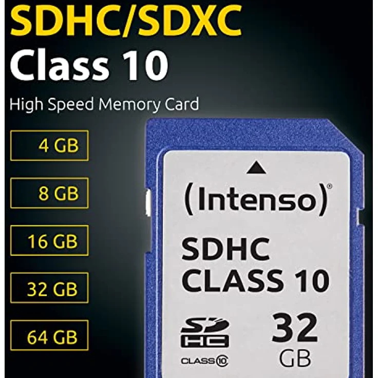 Intenso SDHC 32GB Class 10 Speicherkarte blau – Bild 2