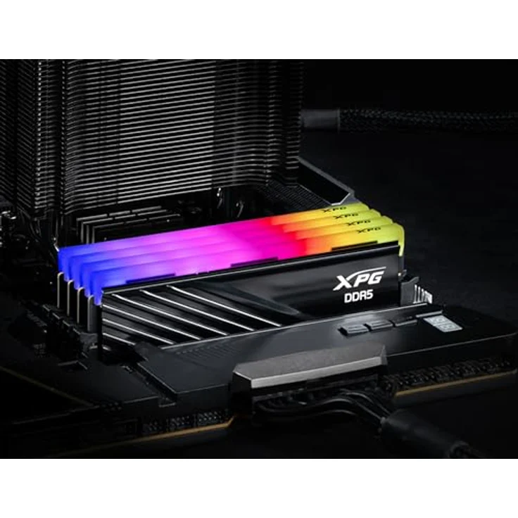 XPG Lancer Blade RBG DDR5 6000MHz CL30 48GB (2x24GB) PC5-48000 RAM 288-Pins UDIMM Desktop Memory Kit Black Heatsink (AX5U6000C3024G-DTLABRBK) – Bild 4