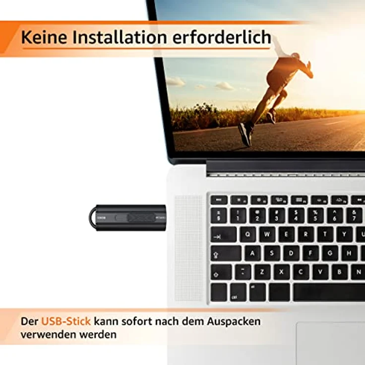 Amazon Basics - 128 GB, USB 3.1-Flash-Laufwerk, Lesegeschwindigkeit bis zu 130 MB/s, Schwarz – Bild 5