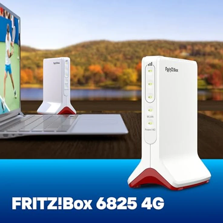 FRITZ!Box 6825 4G, 4G-Mobilfunk-Router mit Wi-Fi 6 bis zu 600 MBit/s, WLAN Mesh, hochsicher und kompakt, Made in Europe – Bild 4
