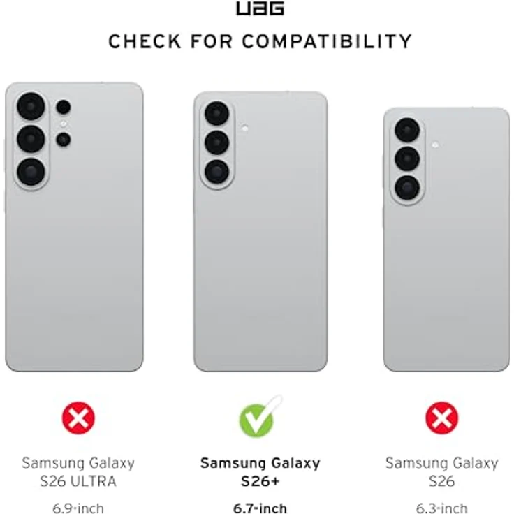URBAN ARMOR GEAR Tempered Glass Displayschutz-Glas für Samsung Galaxy S26 Plus, doppelt gehärtet, anti-fingerabdruck, inkl. Montagekit – Bild 2