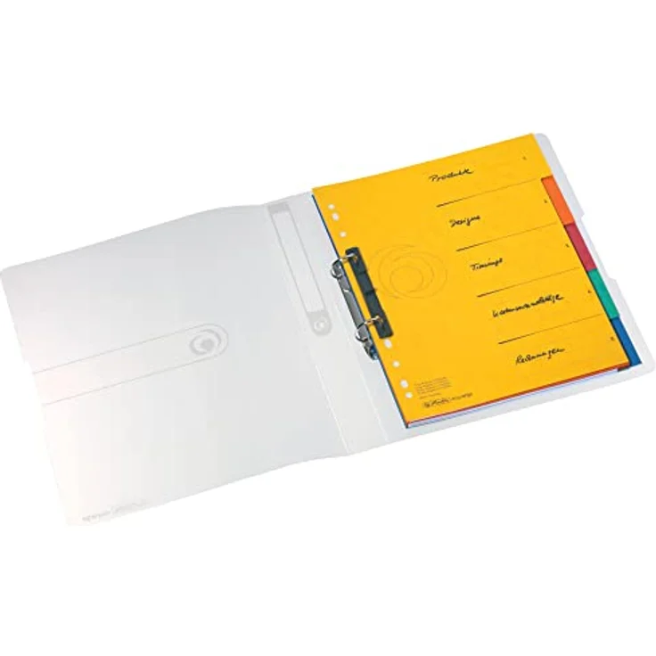 Herlitz Aktenordner Herlitz Ringbuch / DIN A4 / 2-Ringmechanik / PP / 38mm / transparent K – Bild 5