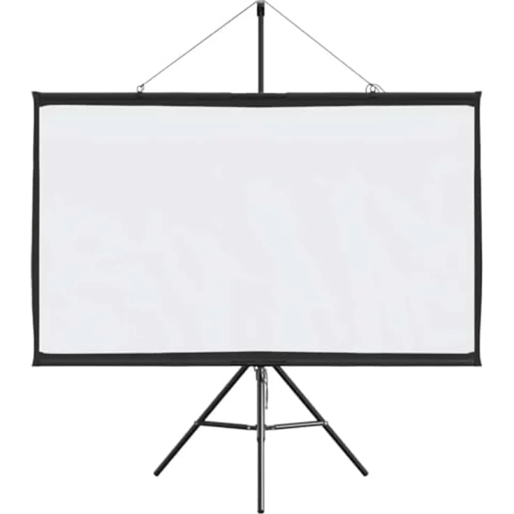 vidaXL Beamer Leinwand mit Stativ 60 Zoll 16:9, Projektionswand für Heimkino und Präsentationen, tragbar und langlebig aus 100% Polyester – Bild 4