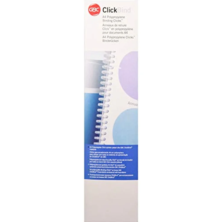 GBC 388064E ClickBind Binderücken, Schwarz, 12 mm, 95 Blatt Kapazität, A4, Ring 34 – Bild 2