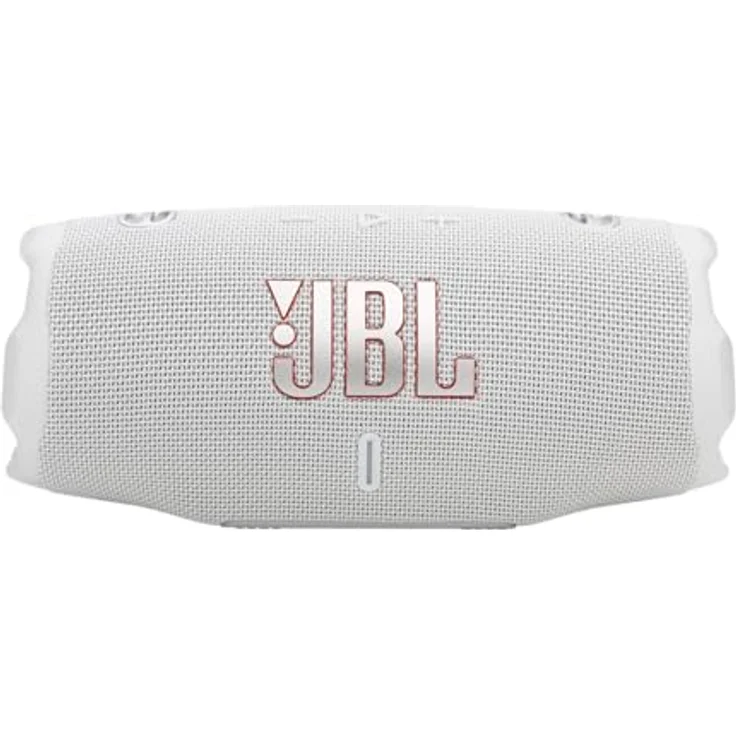 JBL Charge 6, tragbarer Bluetooth-Lautsprecher, 28 Stunden Akkulaufzeit, IP68 wasserdicht, Staub- und stoßfest, Pro Sound mit AI Sound Boost, Auracast Multi-Speaker, Weiß – Bild 2