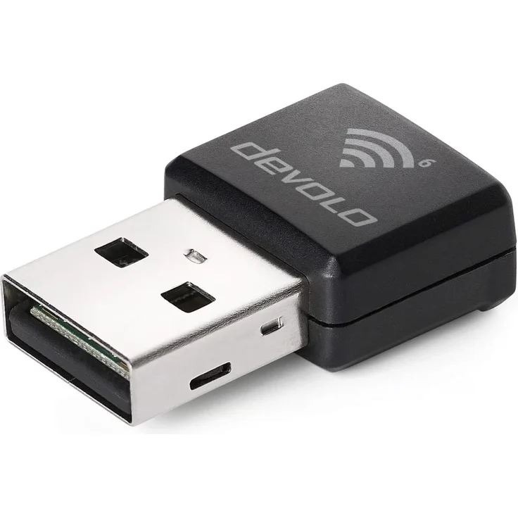 devolo WiFi 6 Stick nano 7270, WLAN-Adapter mit bis zu 1.200 Mbit/s für Streaming und Gaming, Nano-Format